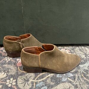 Lucky Brand Women’s Olive Suede Slip-On Shoes